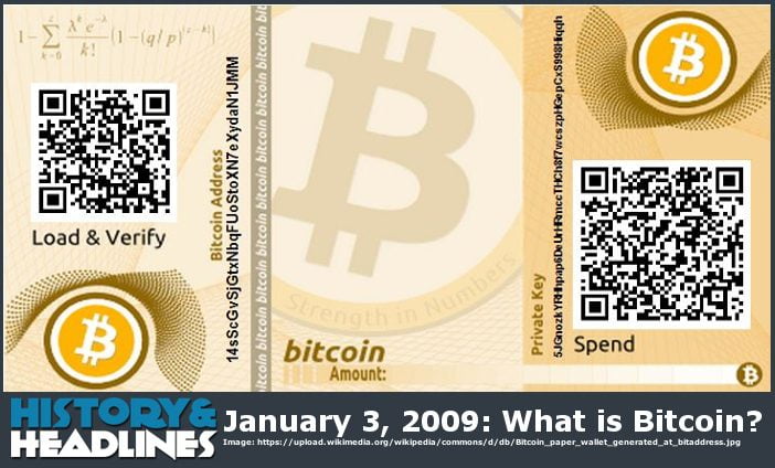 January 3, 2009: What is Bitcoin? - History and Headlines